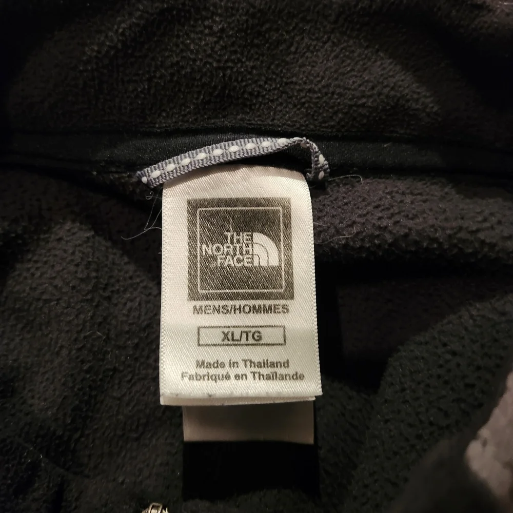 The North Face Men's Black and Gray Half-Zip Jacket Xl